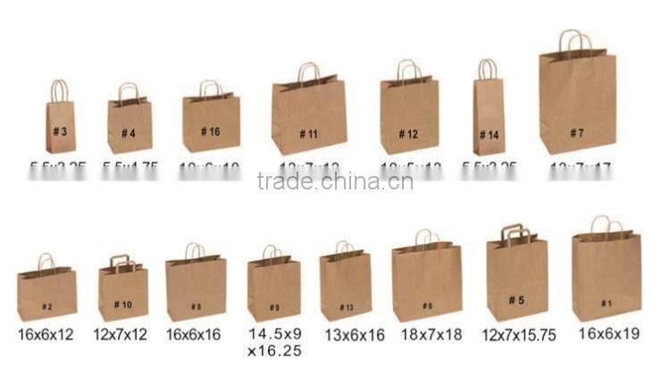 Tear resistant paper bag luxury paper shopping bag kraft bag With Your Own Logo