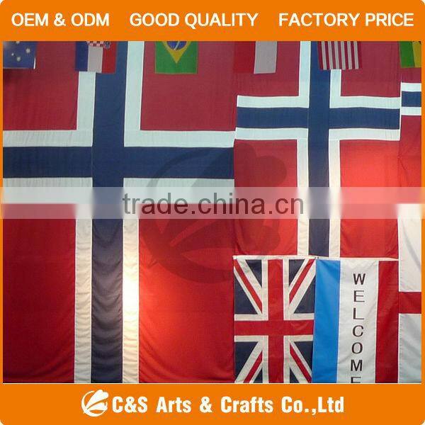 100% Polyester or Nylon custom Flag / Embroidered Flag