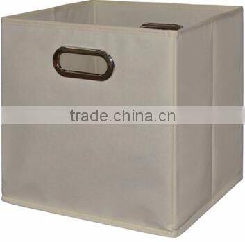 Collapsible fabric storage box, polyester storage box toy organizer with printing