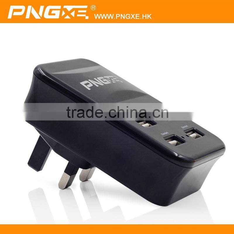 wholesale PNGXE branded 5V 5A 4 port usb charger, portable mobile phone charger