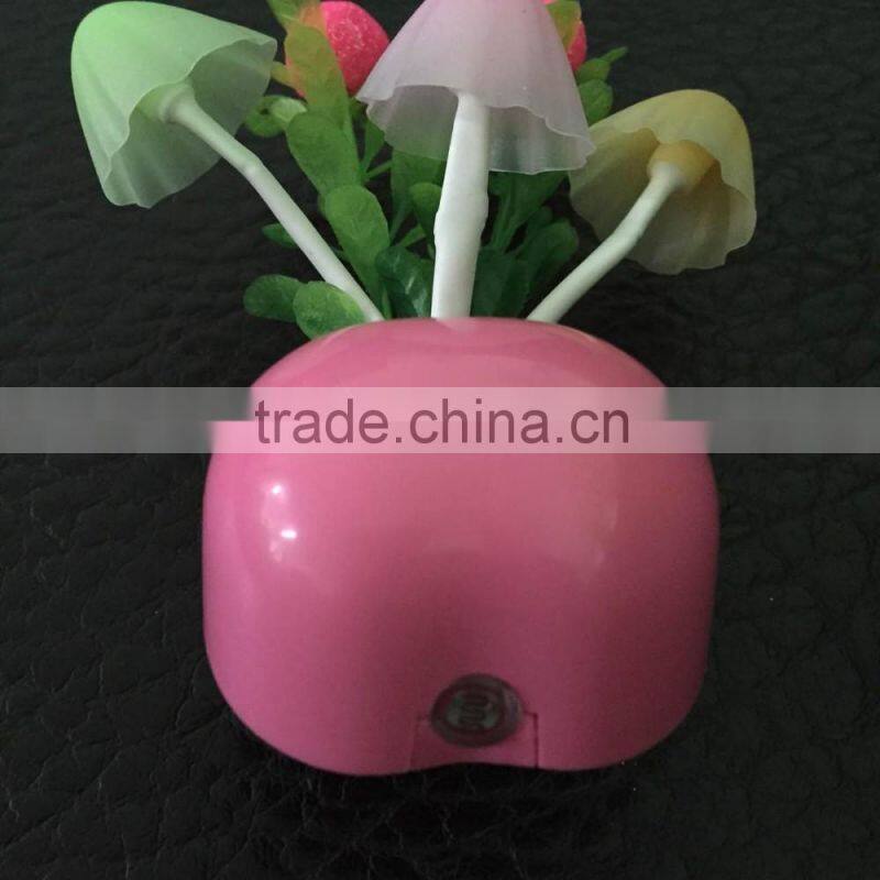 BBY-1506F1 LED mushroom colorful night light with sensor