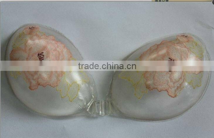 Swimming Breathable Wedding Dress Underwear silicone bra cups breast