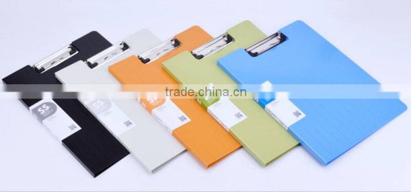 New design products, A4 PP folder file with board clip, office board clip file folder