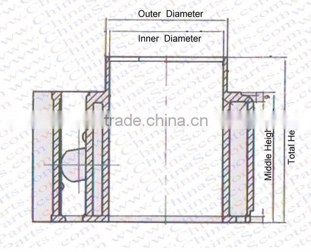 Big bore 47mm Cylinder Piston Ring Gasket Head Kit Change JOG 50CC to 70CC ATV Buggy Scooter