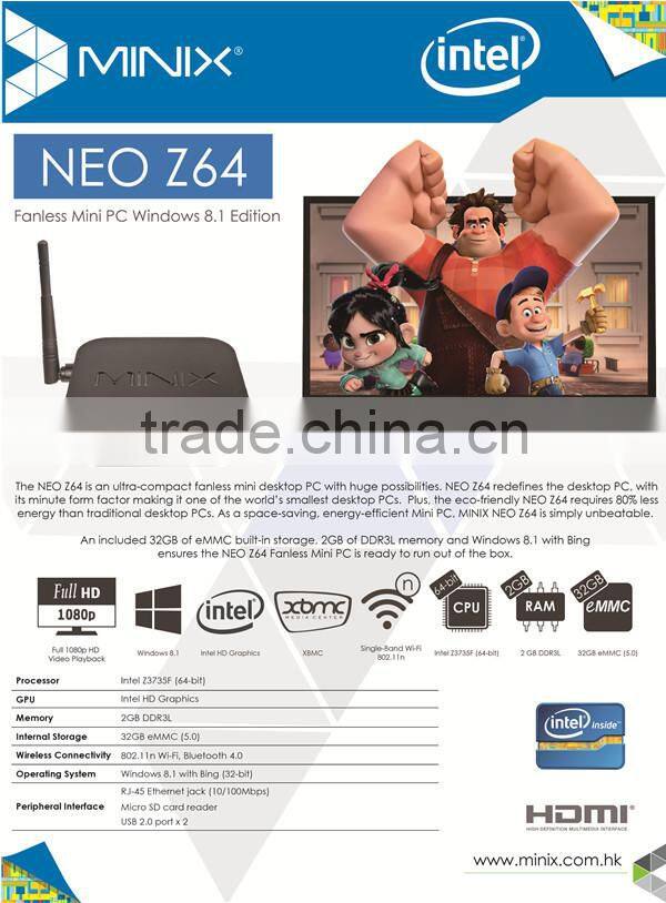Origional MINIX NEO Z64 Series Z64W W8.1 minix z64 android TV BOX