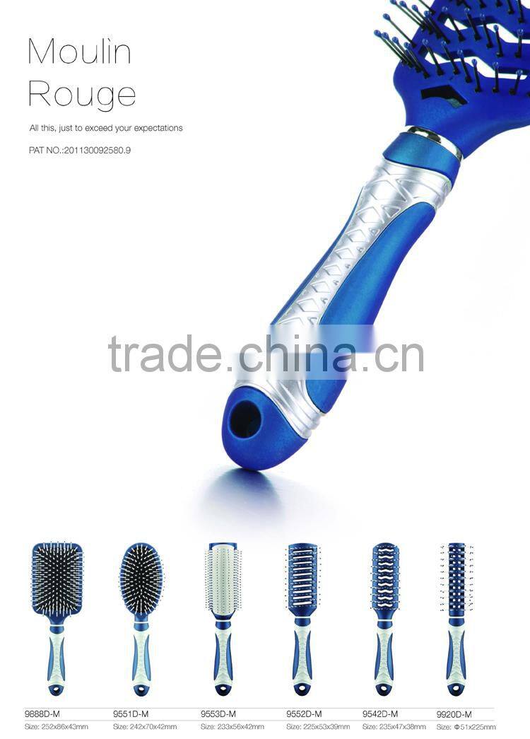 CompetitiveGold Supplier Plastic Small size radial hairbrush