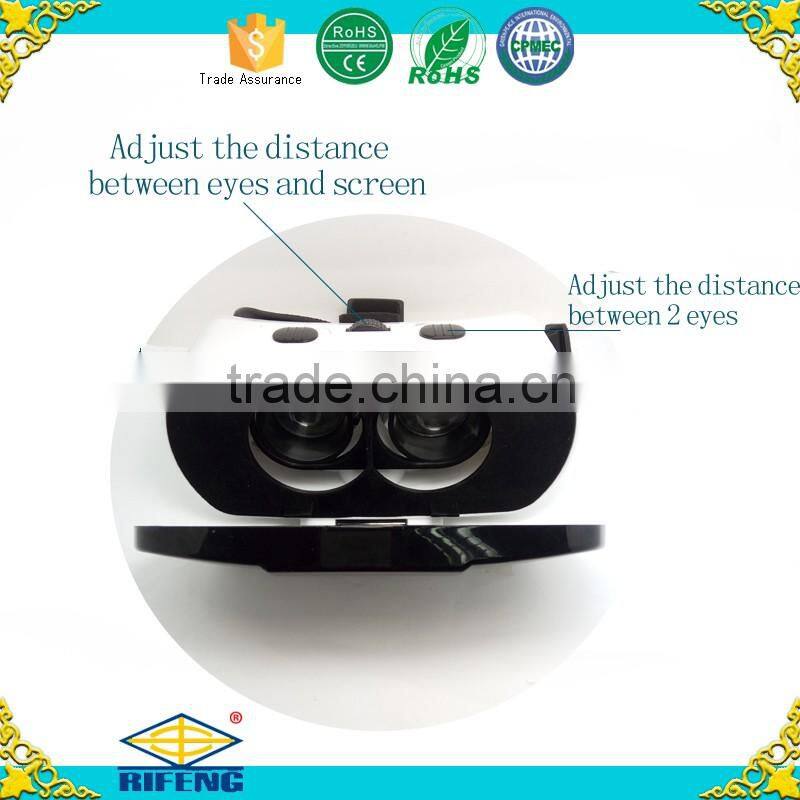 2016 Hot Selling Virtual Reality Glasses Plastic Google Cardboard 3D VR Box 2.0