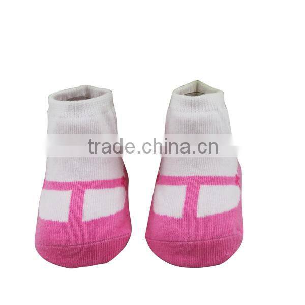 GSB-07 2015 Hot sell quality cotton baby socks like shoe with silicon anti-slip