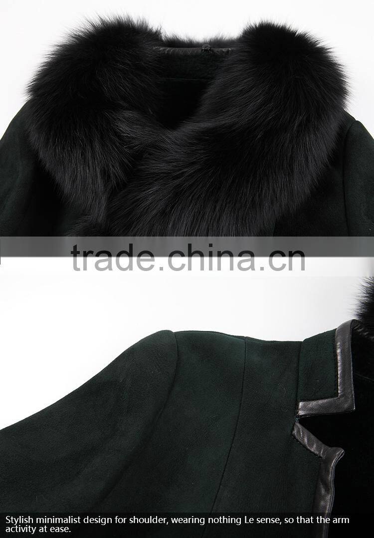 Top Quality Women's Sheared Black Mink Reversible Fur Coat