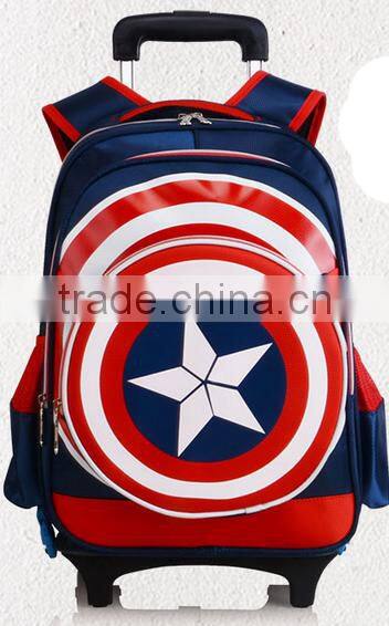 Fashionable and haigh quality Leisure marvel trolley bag for teenager