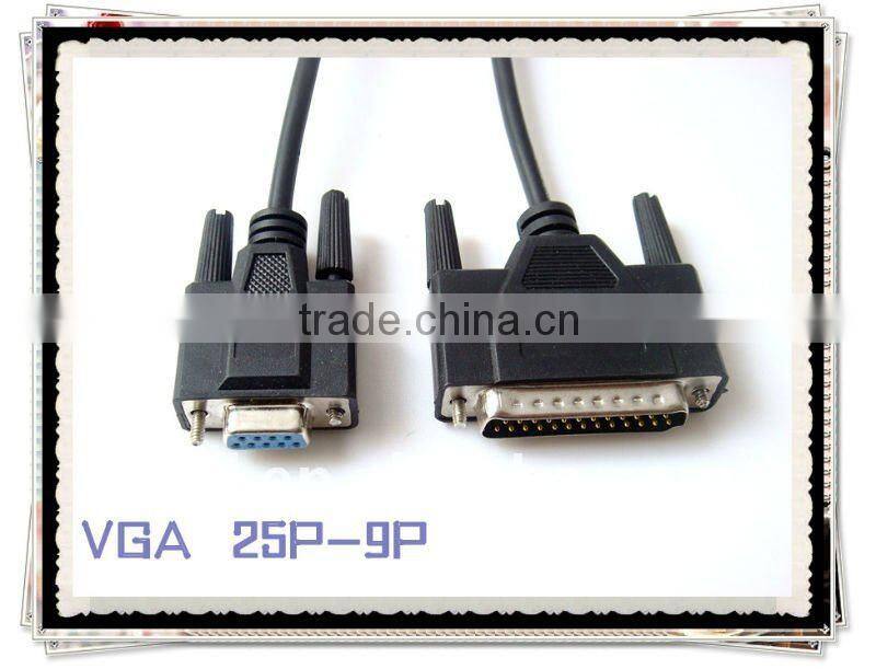 hot selling 25Pin to 9Pin vga to coaxial cable