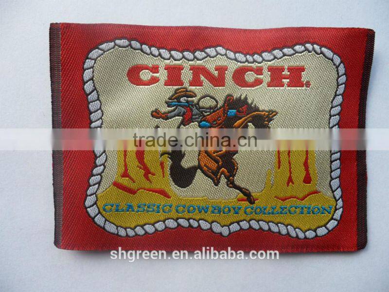 high definition soft damask woven labels,weaving letters design tags