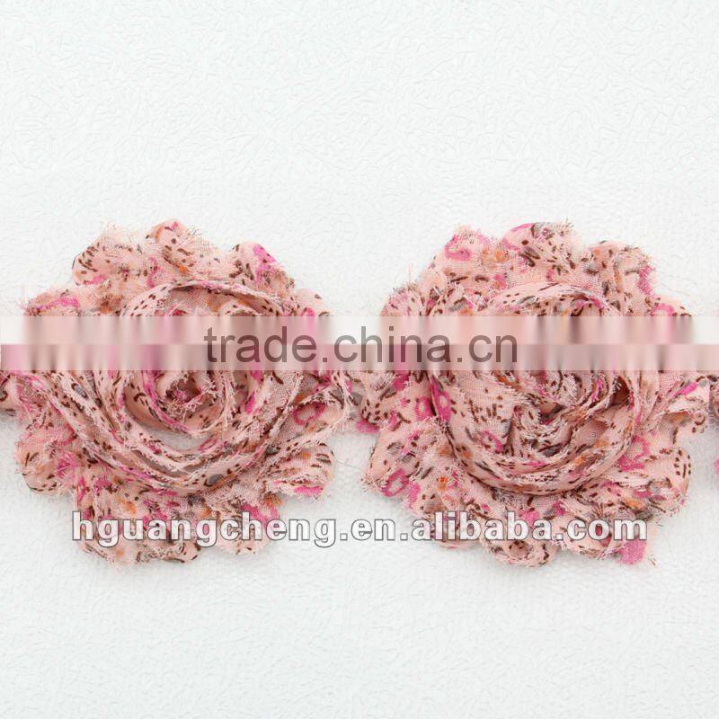 Shabby chic girl Halloween barefoot sandals chiffon shabby flower