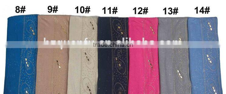 2016 new design hot stamping gittering muslim hijab scarf