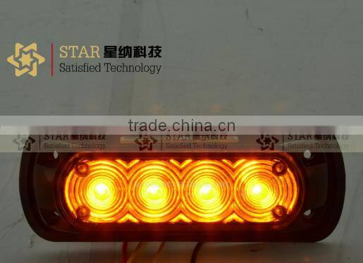 1W*4LED led emergency car strobe heed light 12V