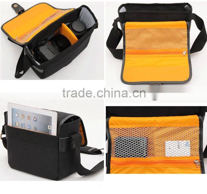 Waterproof canvas shoulder messenger camera bag,digital camera bag