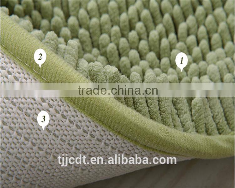 custom polyester microfiber shaggy bathroom rug