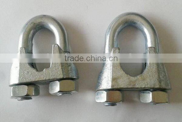 DIN741 malleable / stainless steel rigging wire rope clip, u clamp