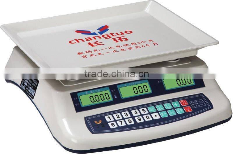 lastest price Electronic Scale Price Computing Scale / double side price electronic balance