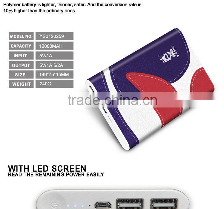 2015 OEM High capacity portable notebook power bank for notebook