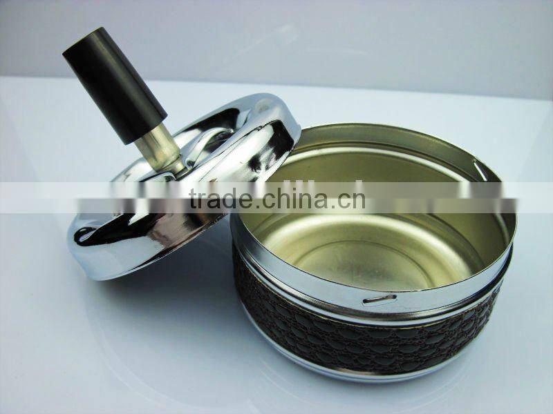 beautiful spin metal ashtray round metal ashtray aluminum ashtray