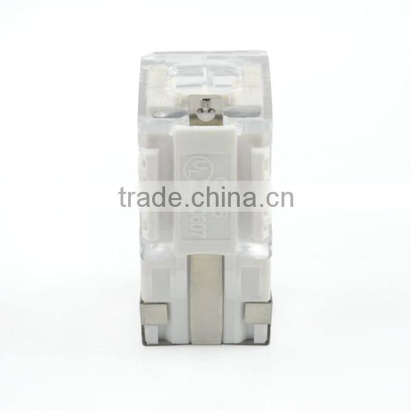 Cat6 UL 90Degree Toolless Half Shielded STP Modular Keystone Jack