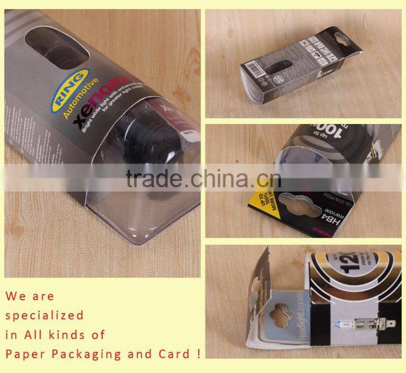 Custom plastic round shaped packaging for light bulb