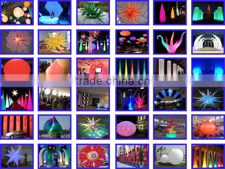 Lower price inflatable dinosaur cartoon with LED