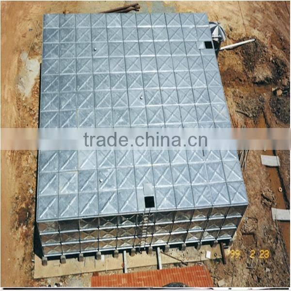 10000 liter hot dipped galvanized steel water pressure tank in best price