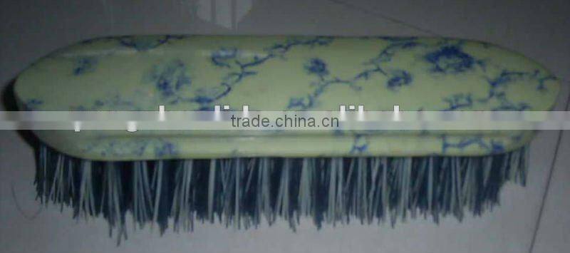 wooden back dandy brush with pp bristles