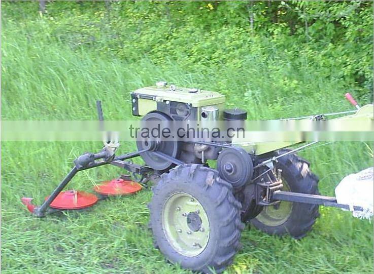 two disc grass mower, grass cutter for walking tractor