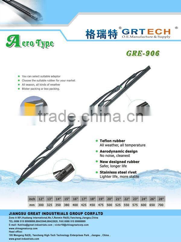 China wholesale windshield wiper blade for Peugeot 206