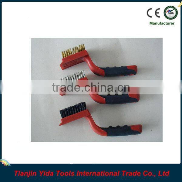 3PCS Two-color Rubbery Handle Scratch Brush