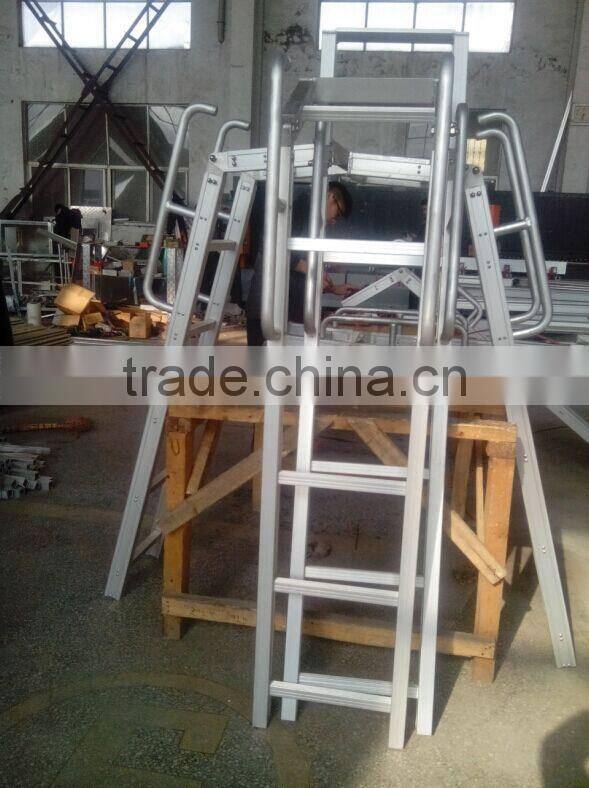 Truck step ladder aluminum, aluminum folded ladder