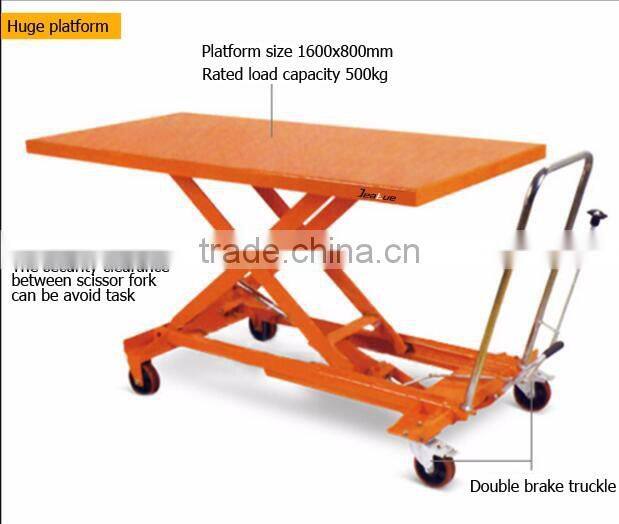 Movable Double Scissor Lift Table