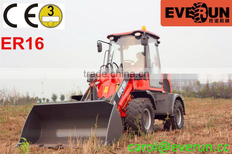 Everun ER16 Farm tractor Front End Loader mit 1.6 ton CE Approved Radlader
