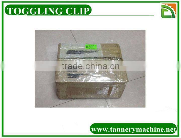 the toggling machine clip use in tannery industry
