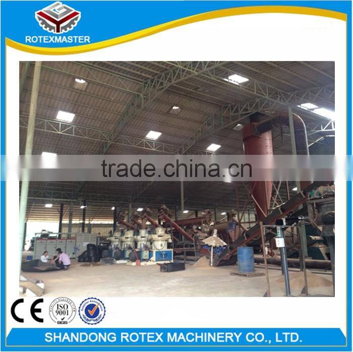 Rotex Master brand YGKJ560 1-1.5t/h bio wheat straw wood waste hard wood pellet mill price