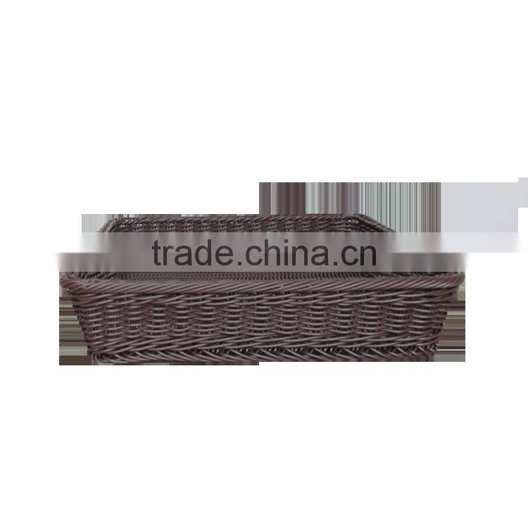 Supermarket plastic rattan woven banneton proofing basket under shelf