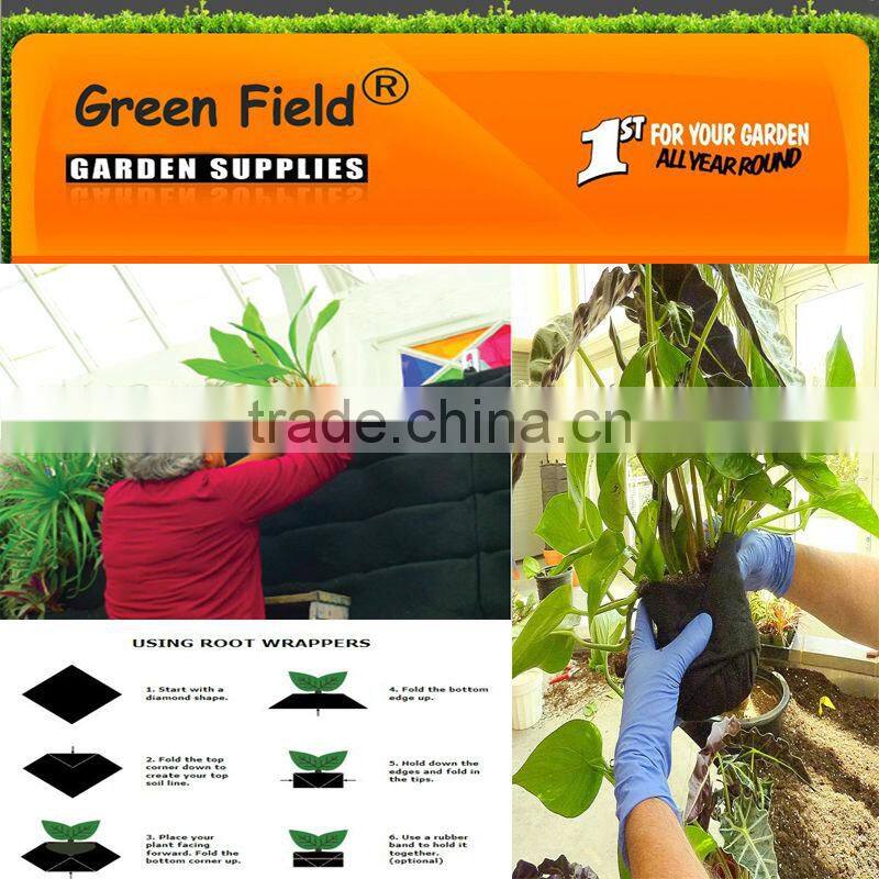 Green Field Root Wrappers Hanging Wall Pockets Root Wrappers