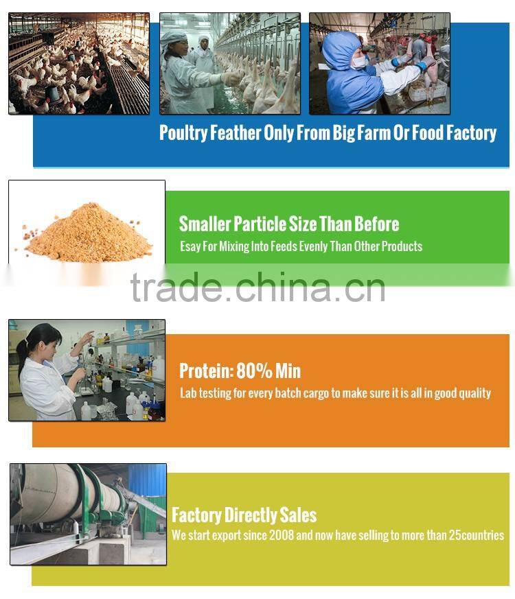 Hydrolyzed Feather Meal 80 Protein Feed Grade