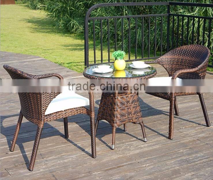 Rattan Coffee Table and Chair, Garden Table and Chair