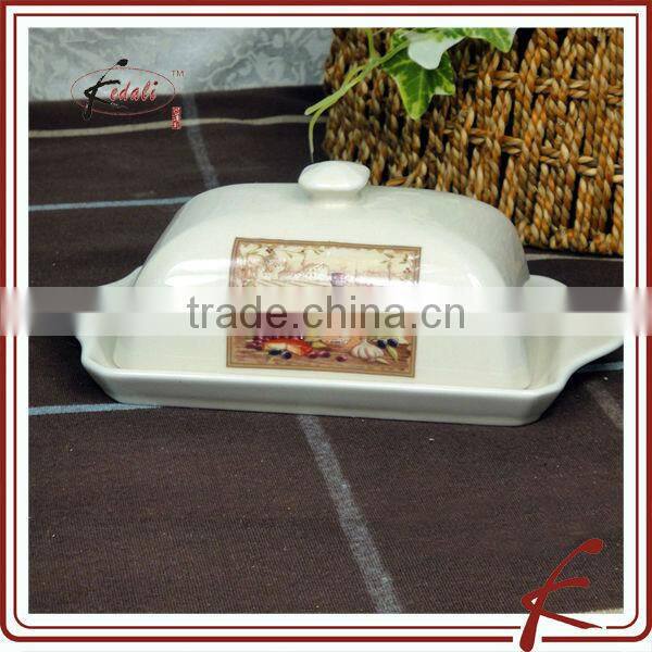 Hot selling ceamic Covered Butter Dish