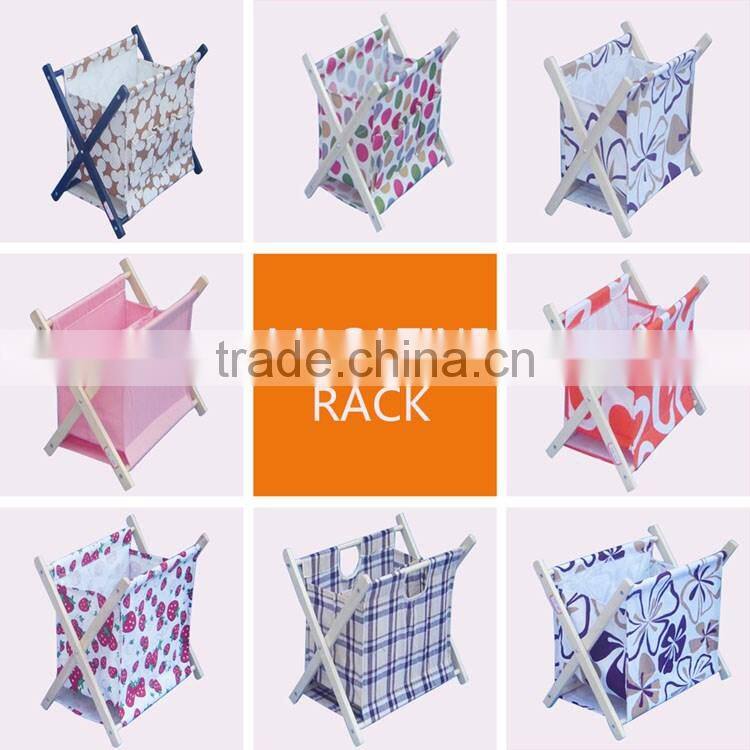 Wholesale paulownia wooden magazine rack, antique wooden newspaper rack