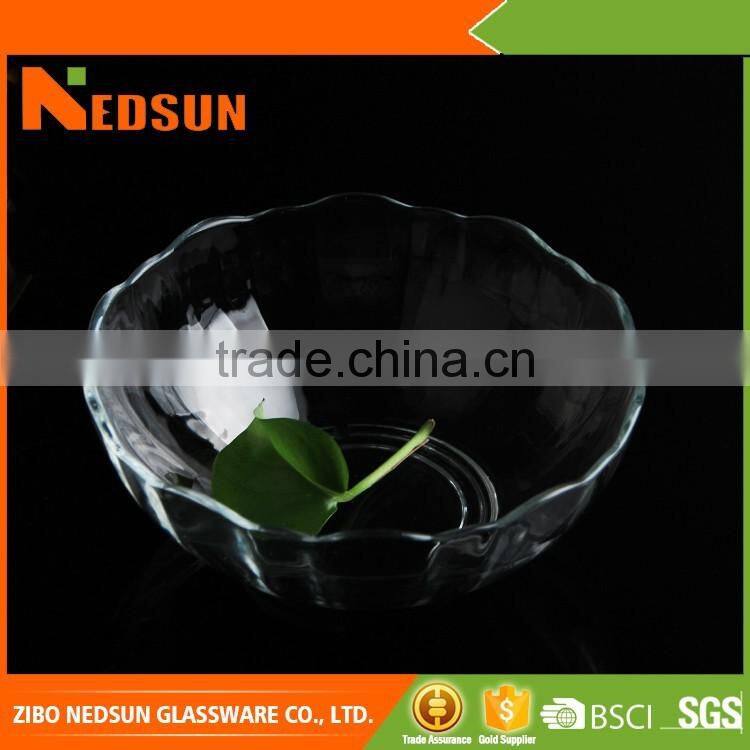 High quality clear glass bowl
