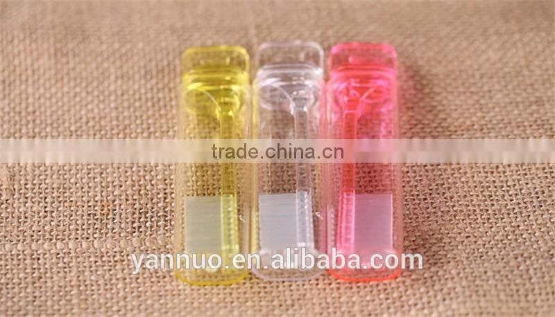 Transparent Plastic Disposable Portable Folding Toothbrush For Hotel and flight
