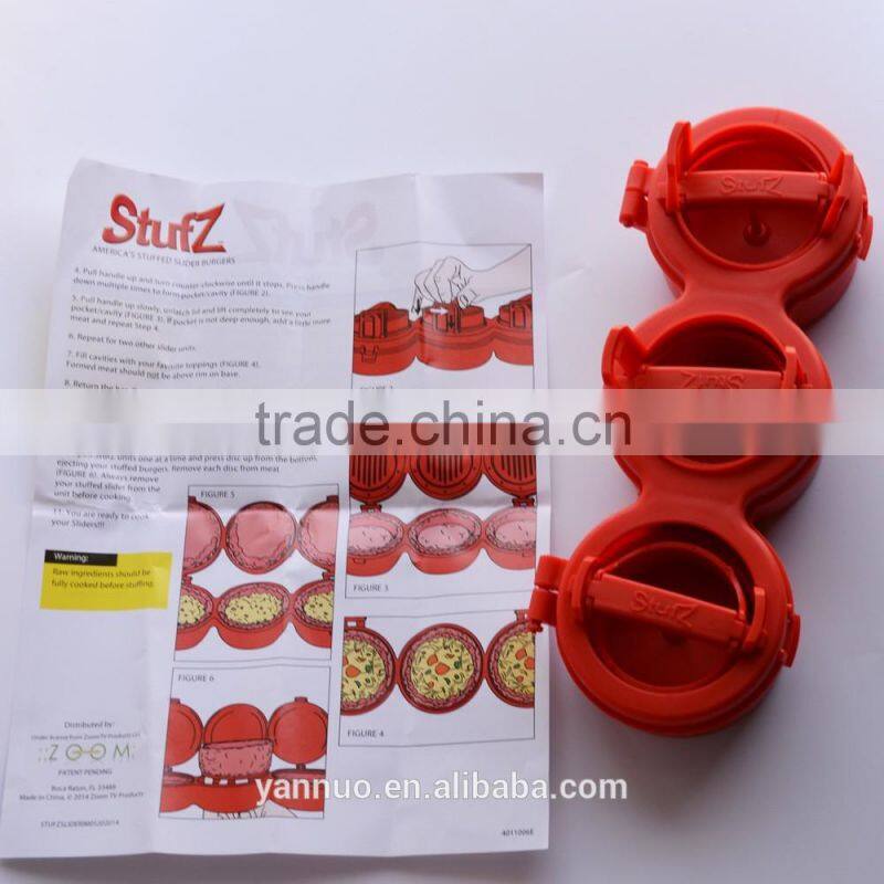 Stufz Manual Meat Cutting Machine Burger Maker As Seen on TV 2017