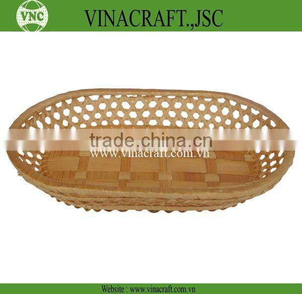 Cheap bamboo baskets weaving for home decor