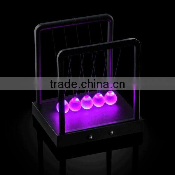 New Arrival Glowing Swing Ball, Newton Pool/ Seven Colors Balance Pool On Table For Decorate