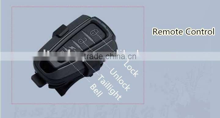 Smart Anti-theft Alarm Tailight Bicycle Rear Light Remote Control Wireless Bell Bicycle Taillight